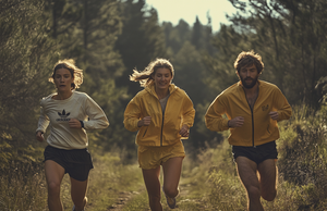 Person enjoying outdoor jogging in nature for cardiovascular exercise